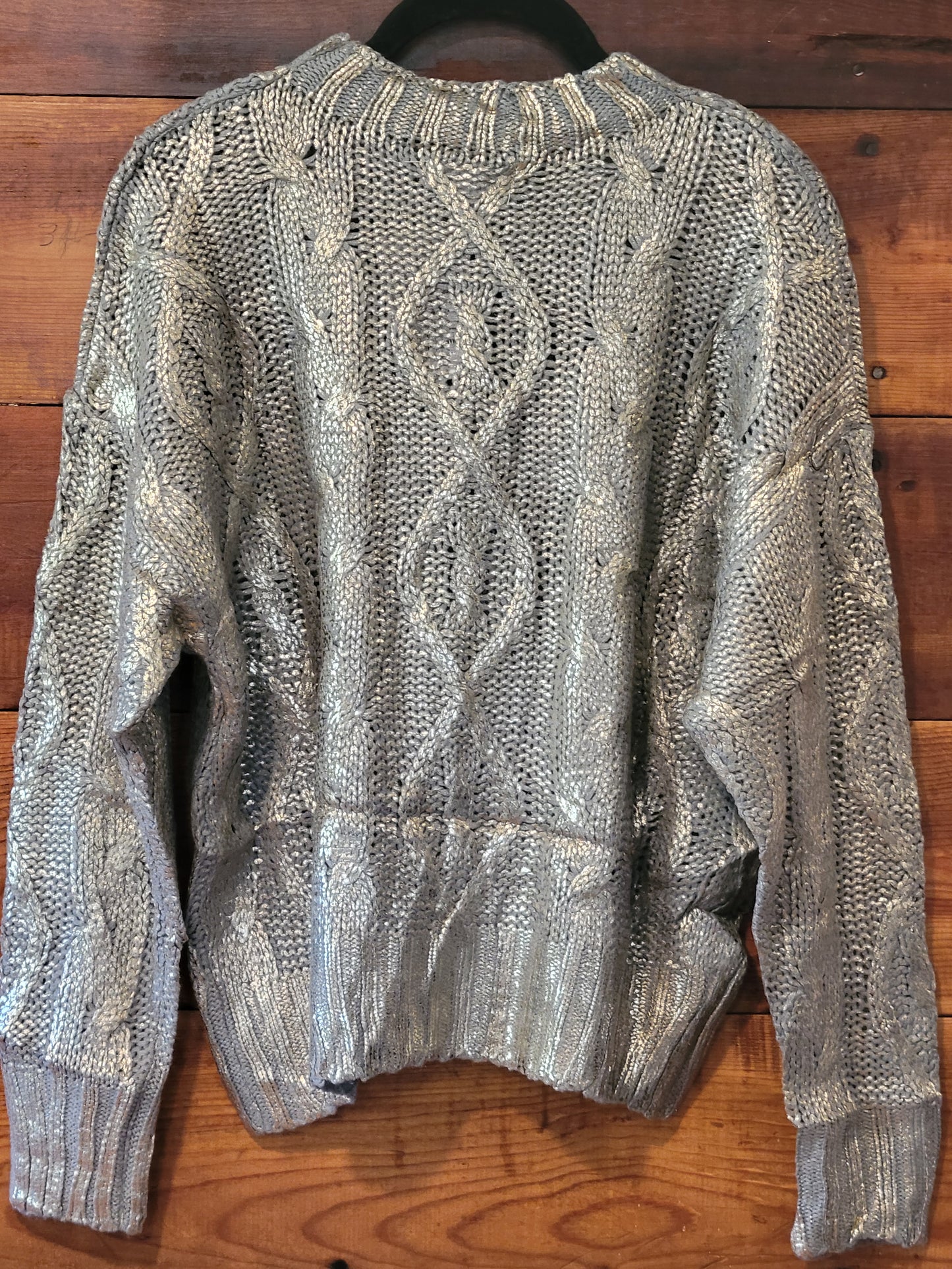 Foiled Cable Sweater