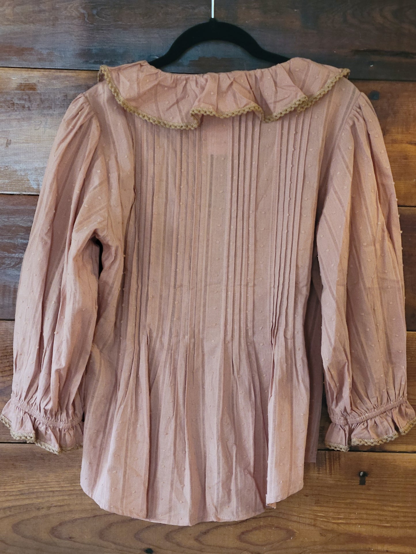 Dusty Peach Blouse - White Owl Creek Boutique