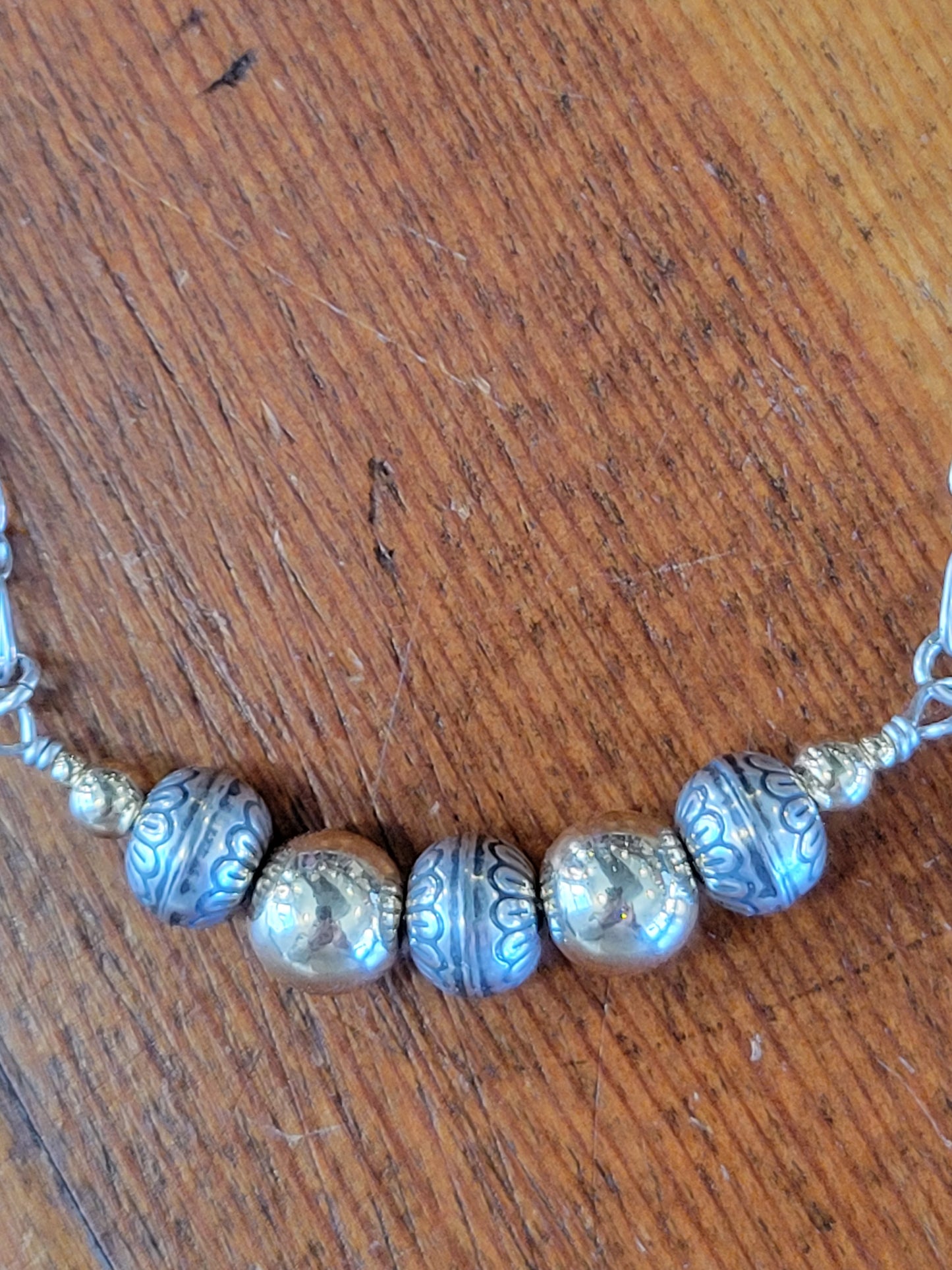 Sterling Silver Gold Bead NK - White Owl Creek Boutique