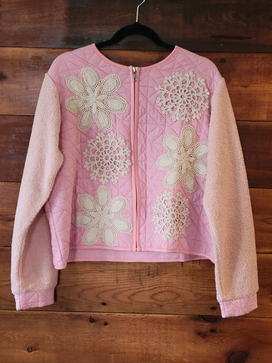 Pink Quilted Jacket