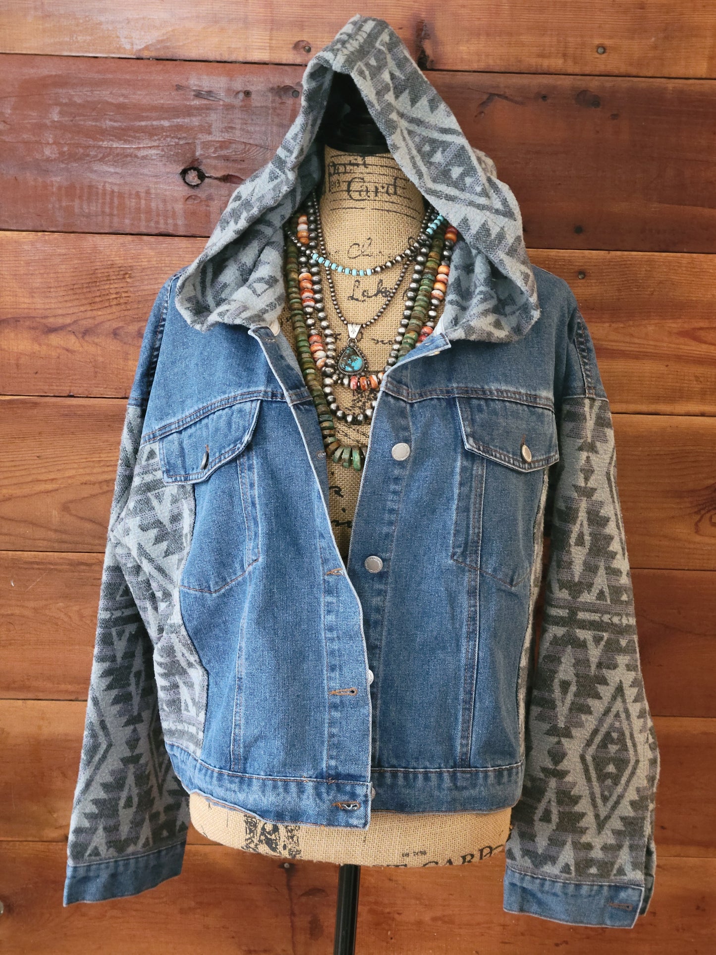 Denim Hoodie Jacket