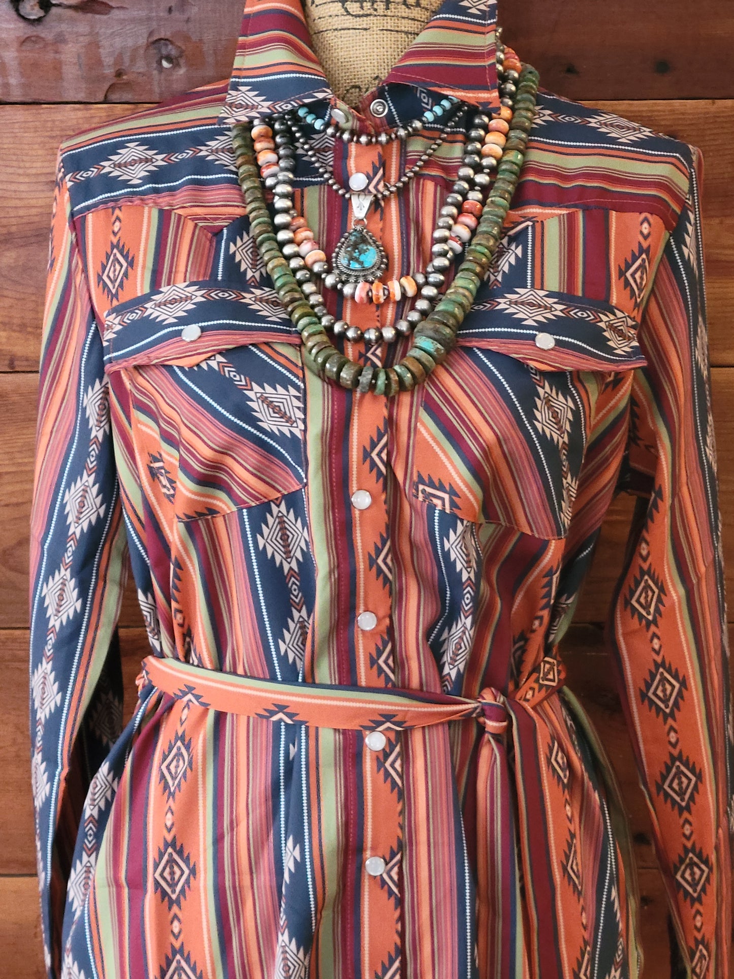 Aztec Shirt Dress