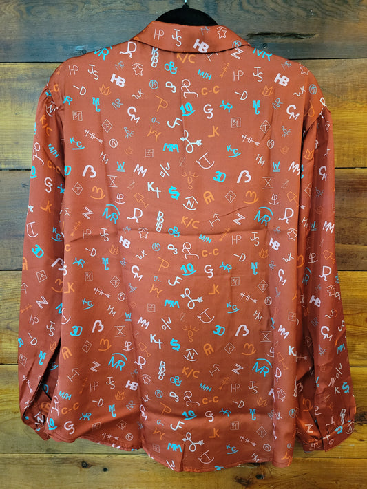 Satin Brand Blouse