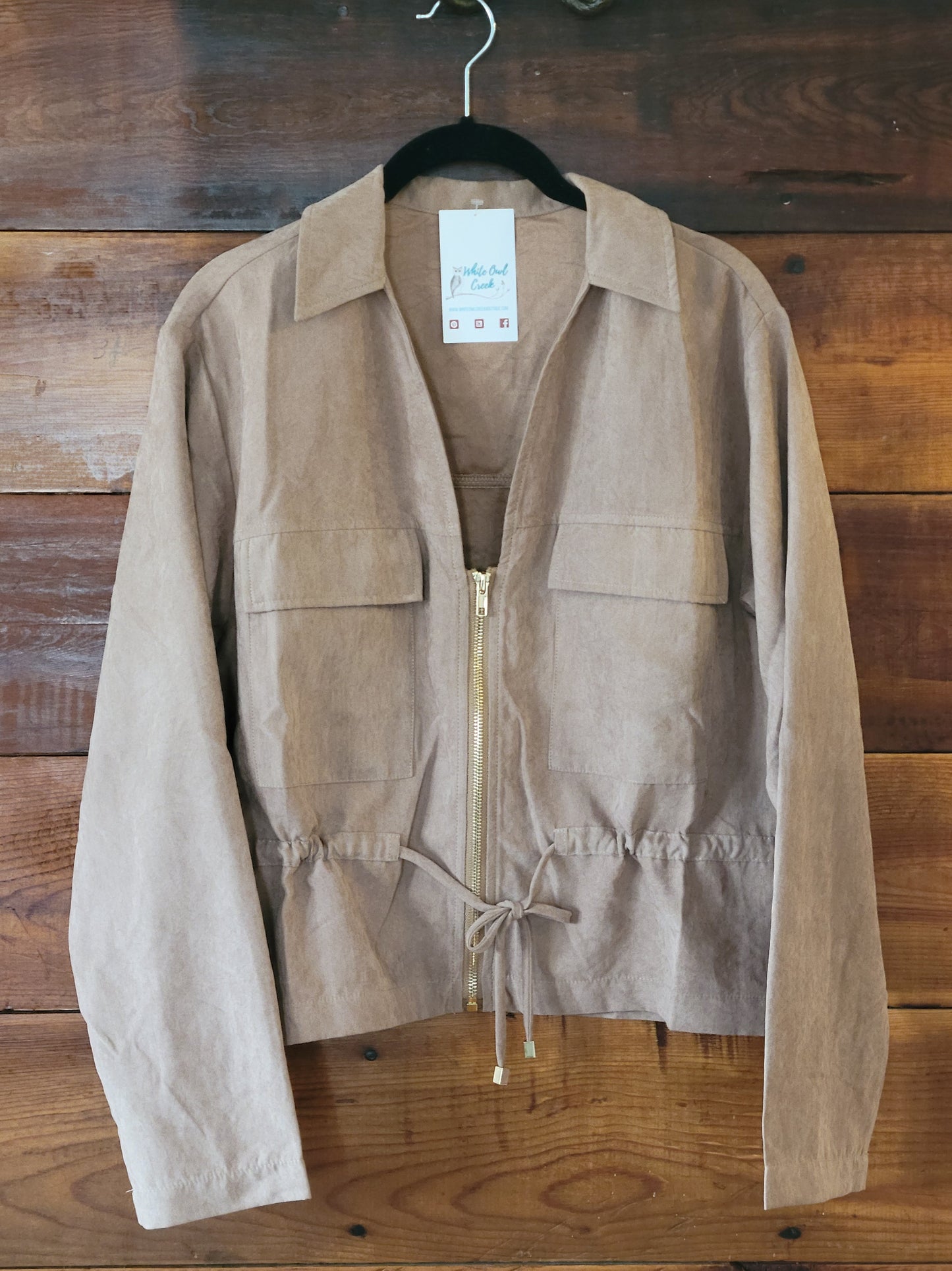 Sahara Drawstring Utility Jacket