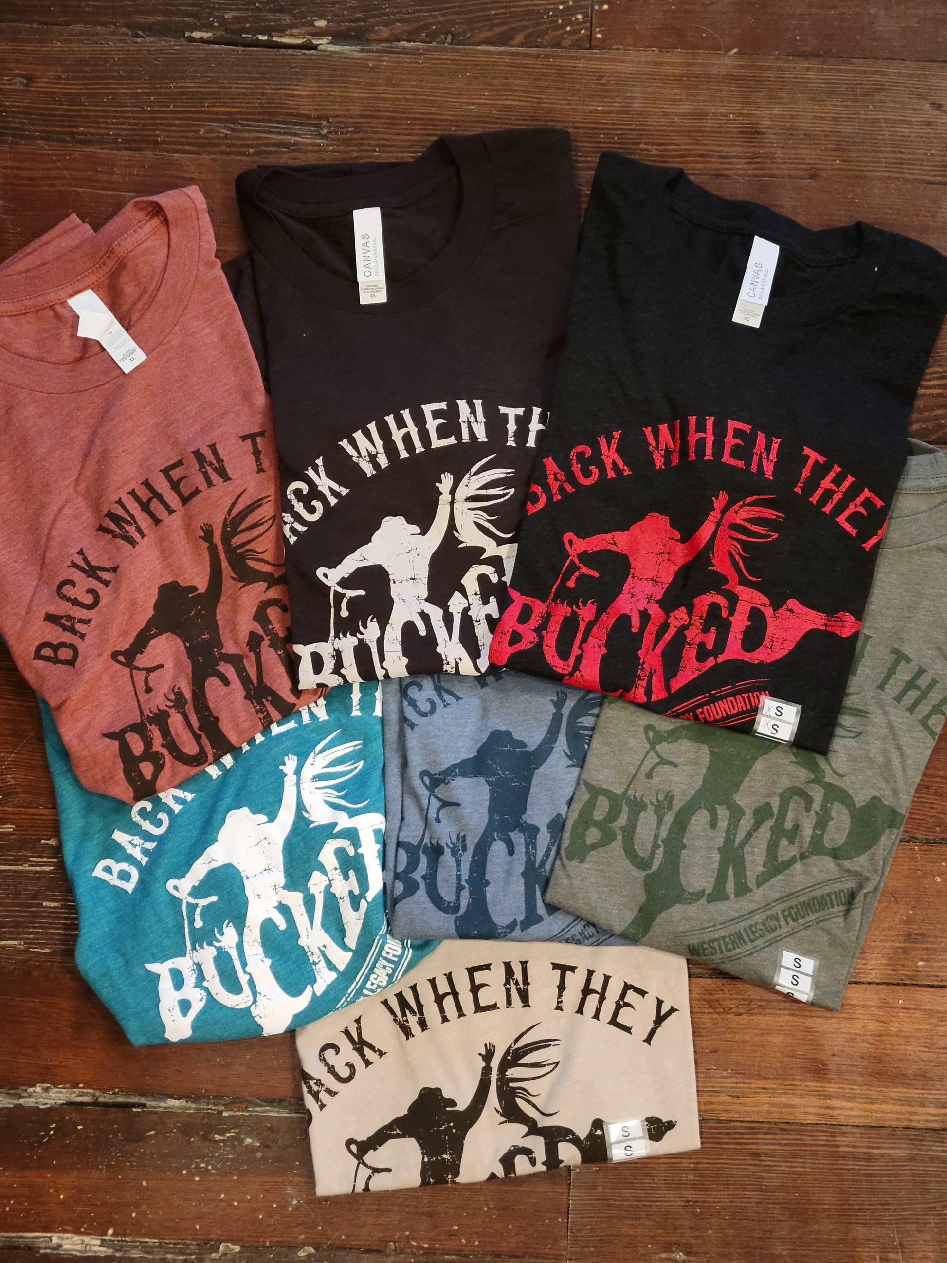 Back When They Bucked T-Shirt - White Owl Creek Boutique