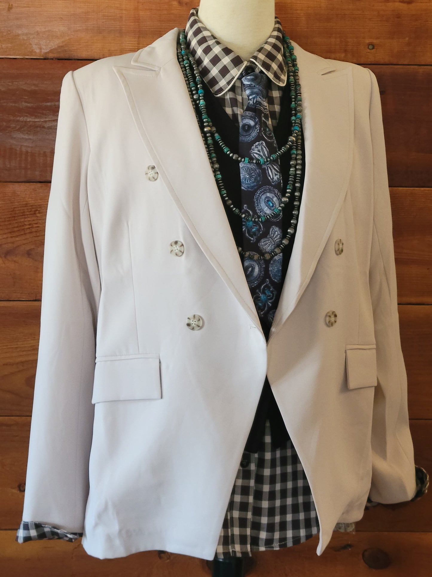 Ivory Blazer - White Owl Creek Boutique