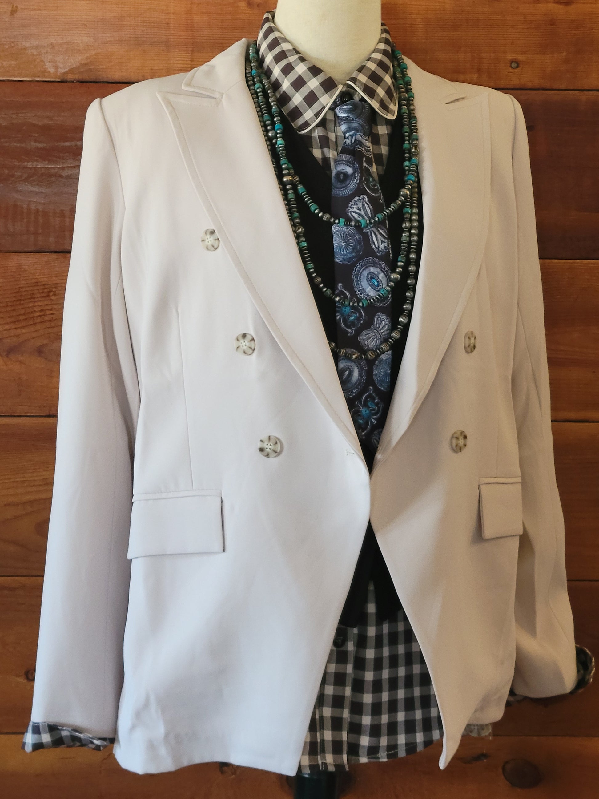 Ivory Blazer - White Owl Creek Boutique