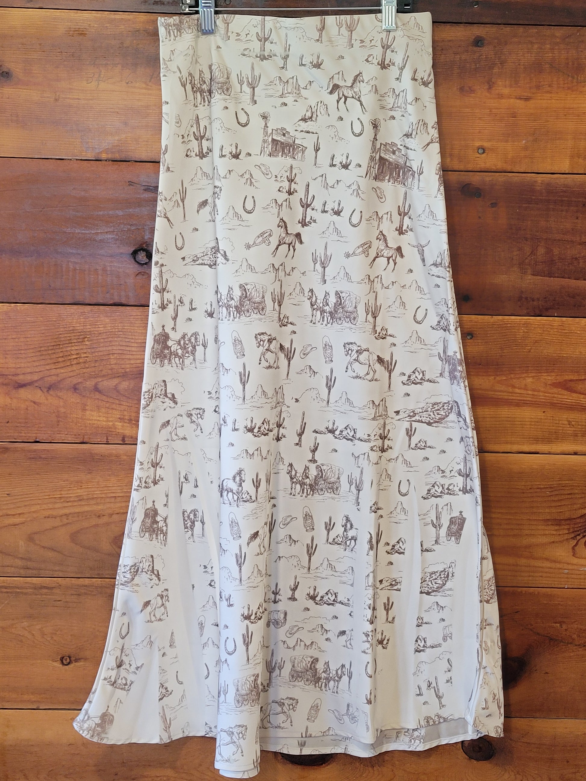Old West Satin Skirt - White Owl Creek Boutique