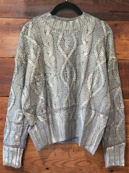 Foiled Cable Sweater