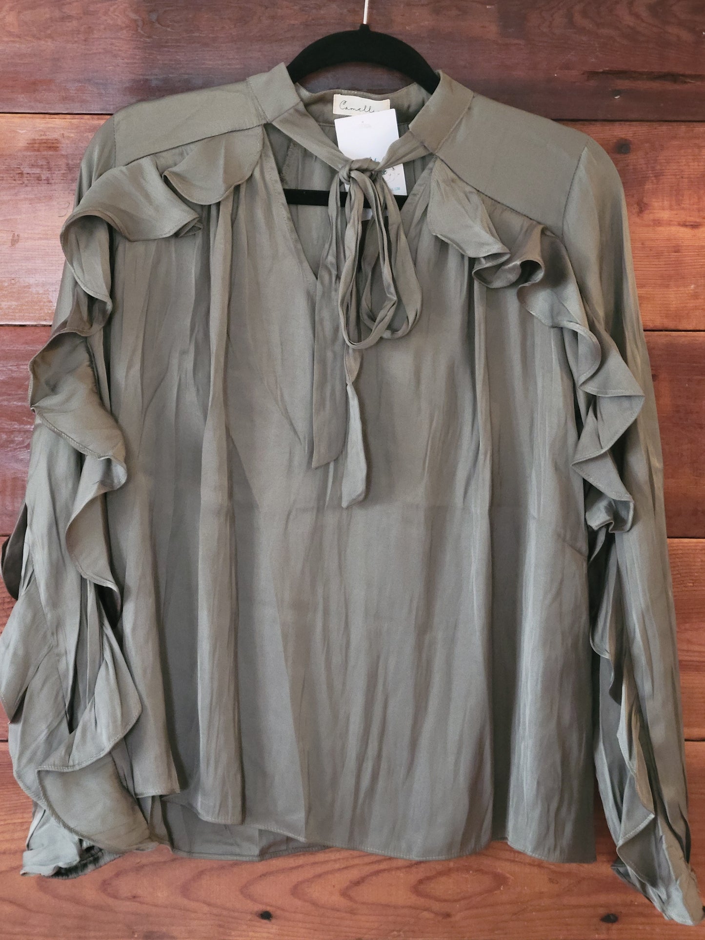 Exquisite Ruffled Blouse - White Owl Creek Boutique