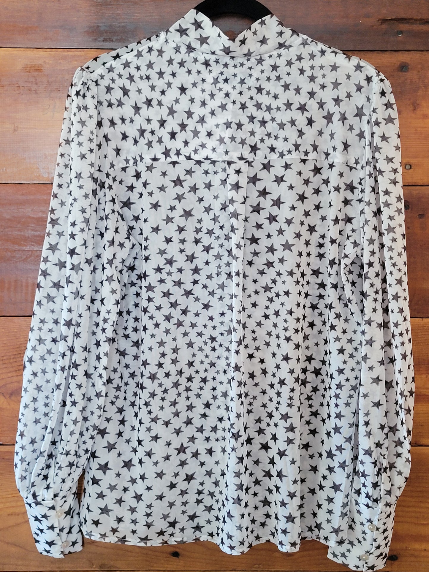 Star Lace Tie Bow Top