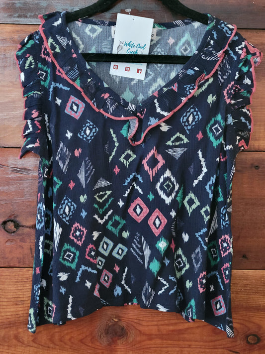 Cowgirl Flutter Vneck