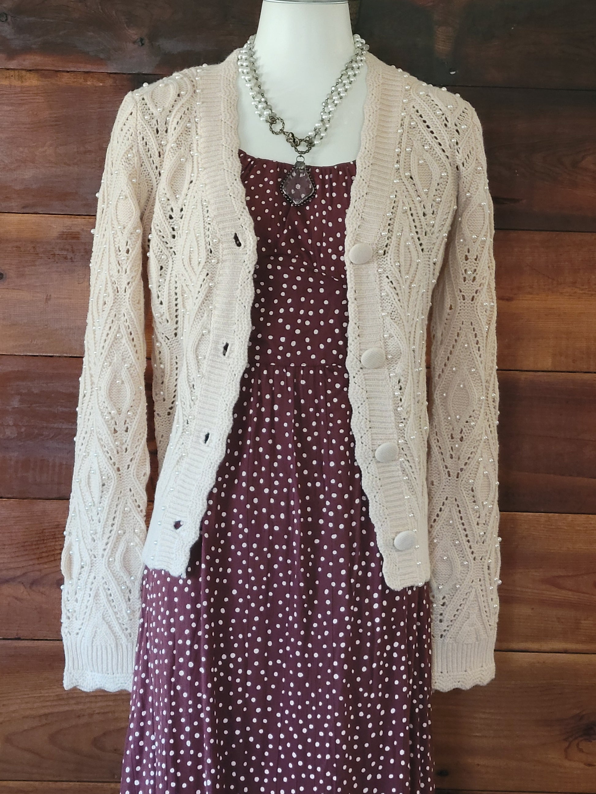 Pearl Knit Cardigan - White Owl Creek Boutique