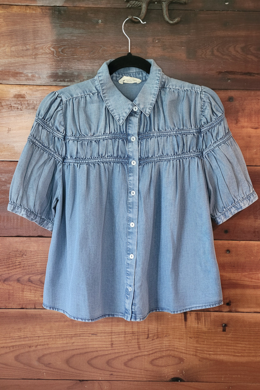 Tencel Pleated Top

