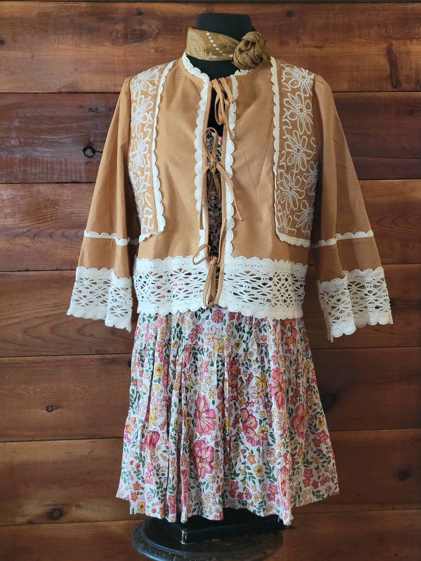 Floral Embroidery Crochet Trim Top - White Owl Creek Boutique