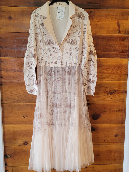 Western Long Mesh Blazer - White Owl Creek Boutique