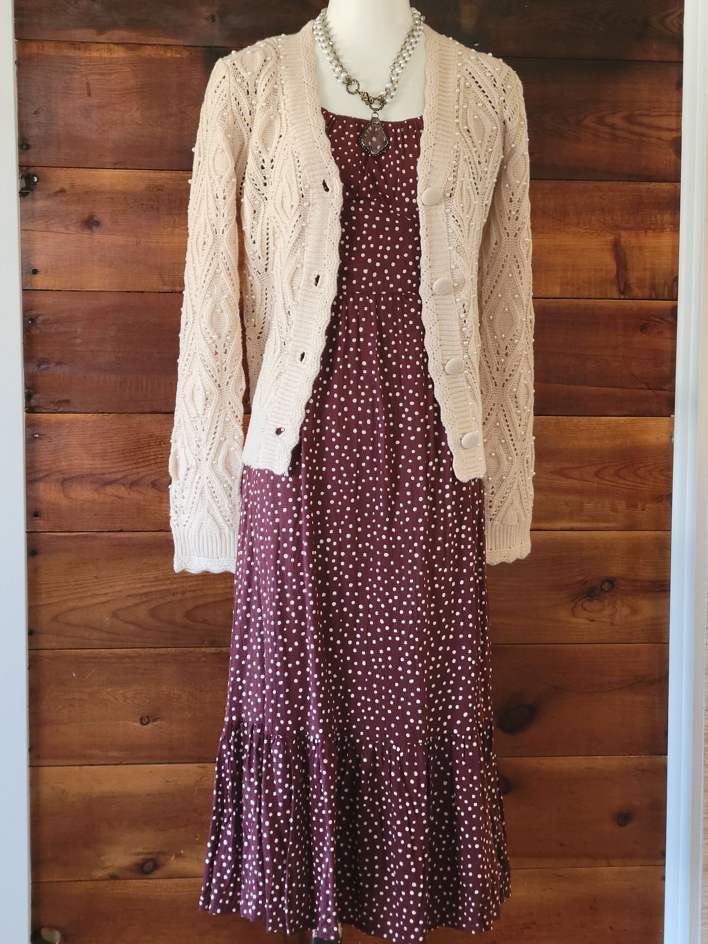 Chocolate Dot Dress - White Owl Creek Boutique