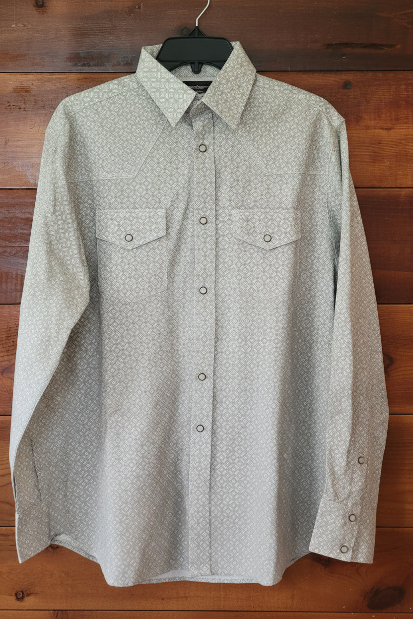 Mens snap stretch shirt
