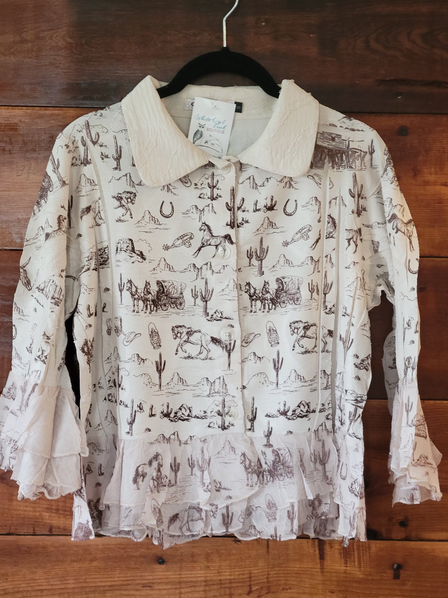 Western Cropped Jacket - White Owl Creek Boutique