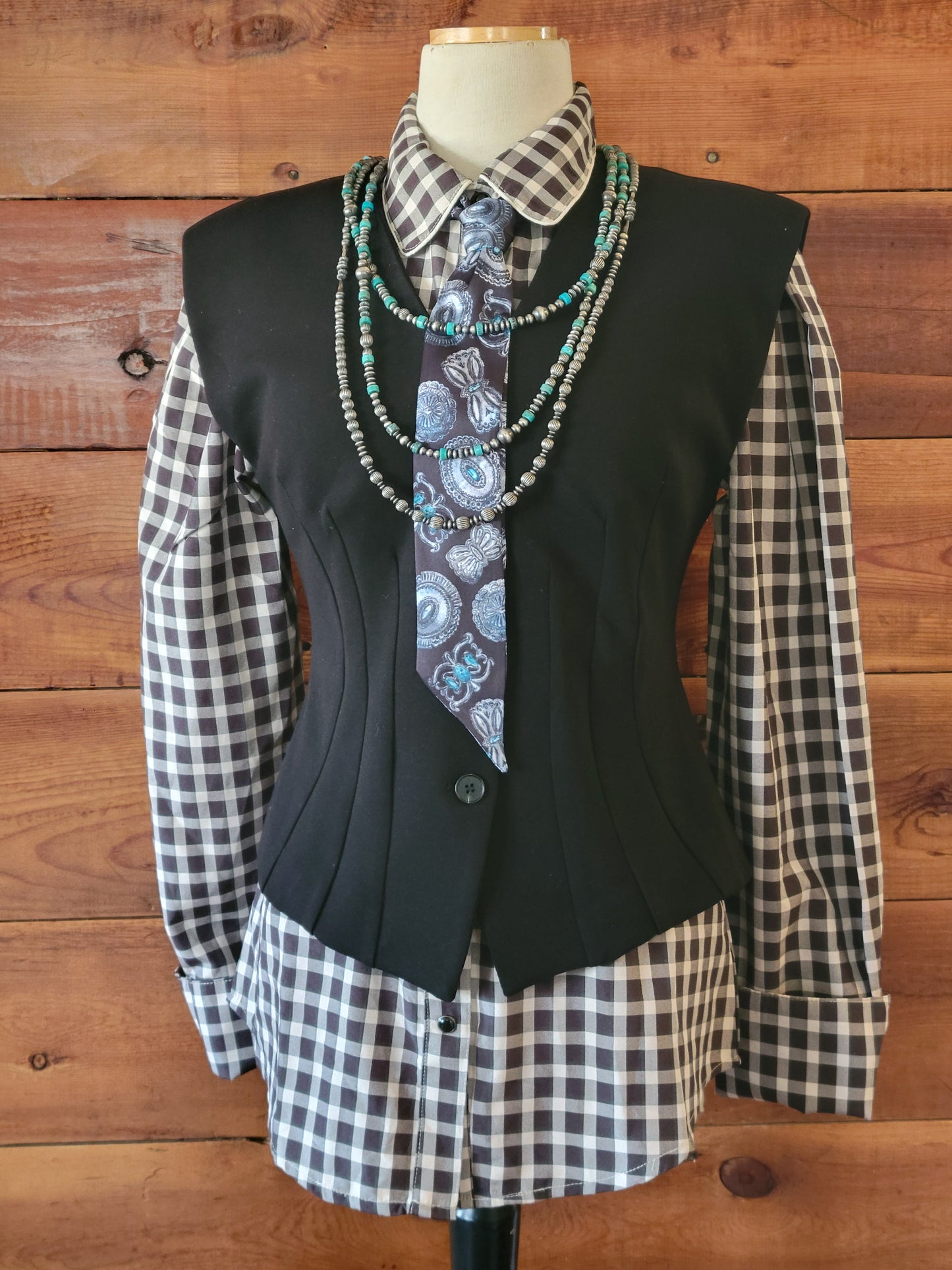 Black Tailered Sleeveless Vest - White Owl Creek Boutique