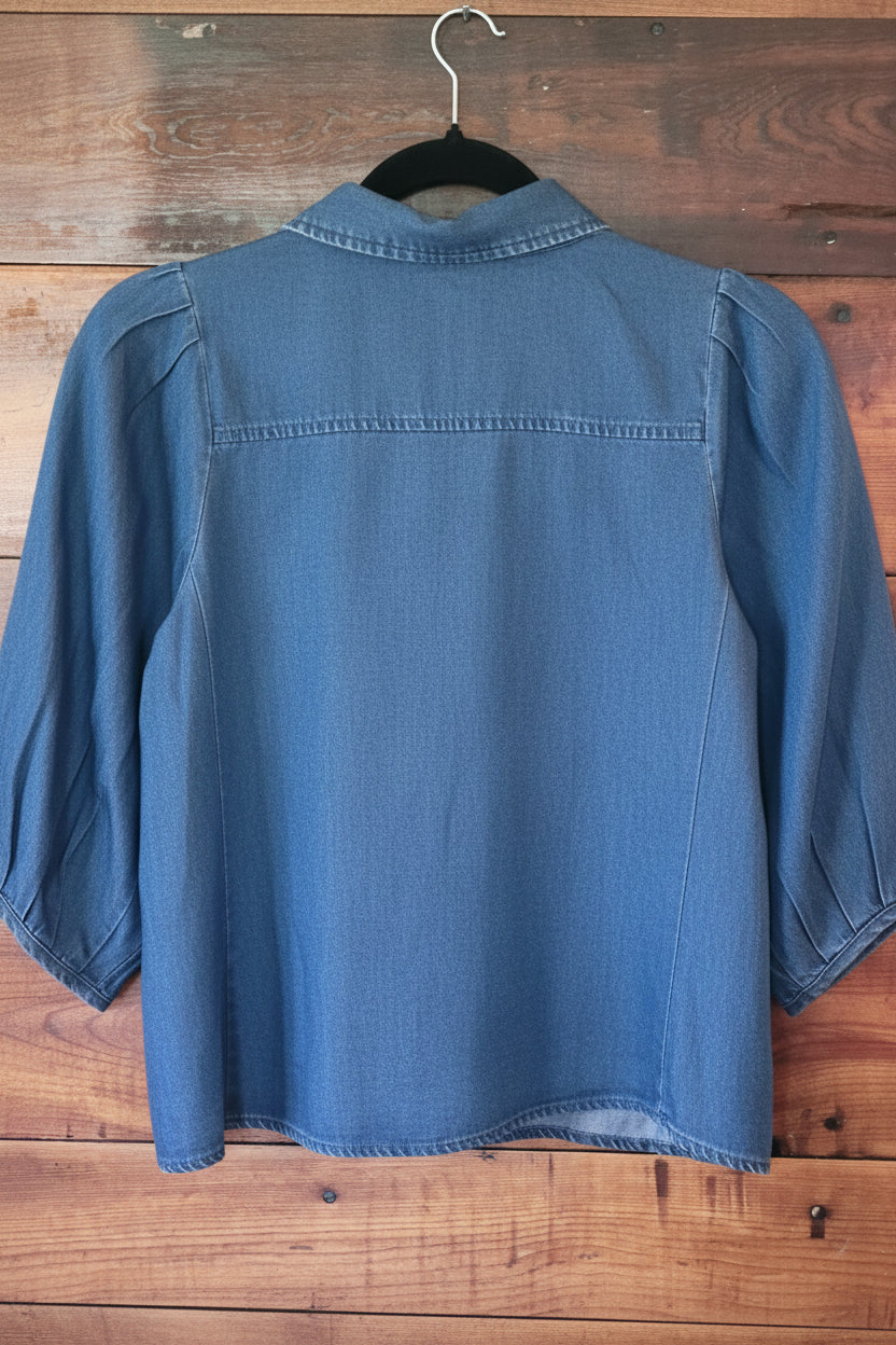 Back View of Denim top
