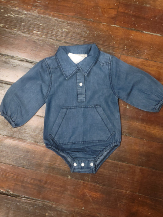 Denim Pocket Onsie