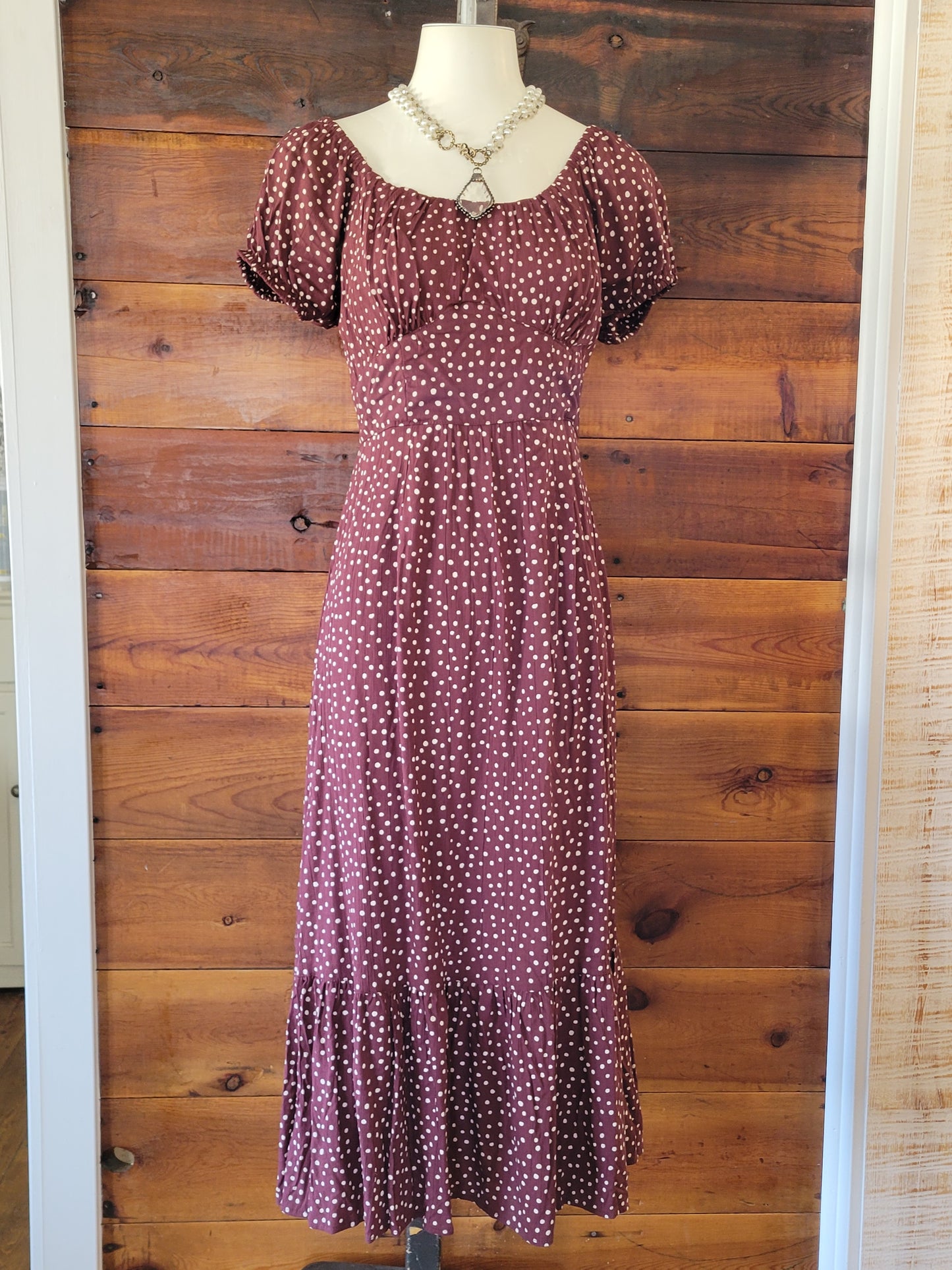 Chocolate Dot Dress - White Owl Creek Boutique