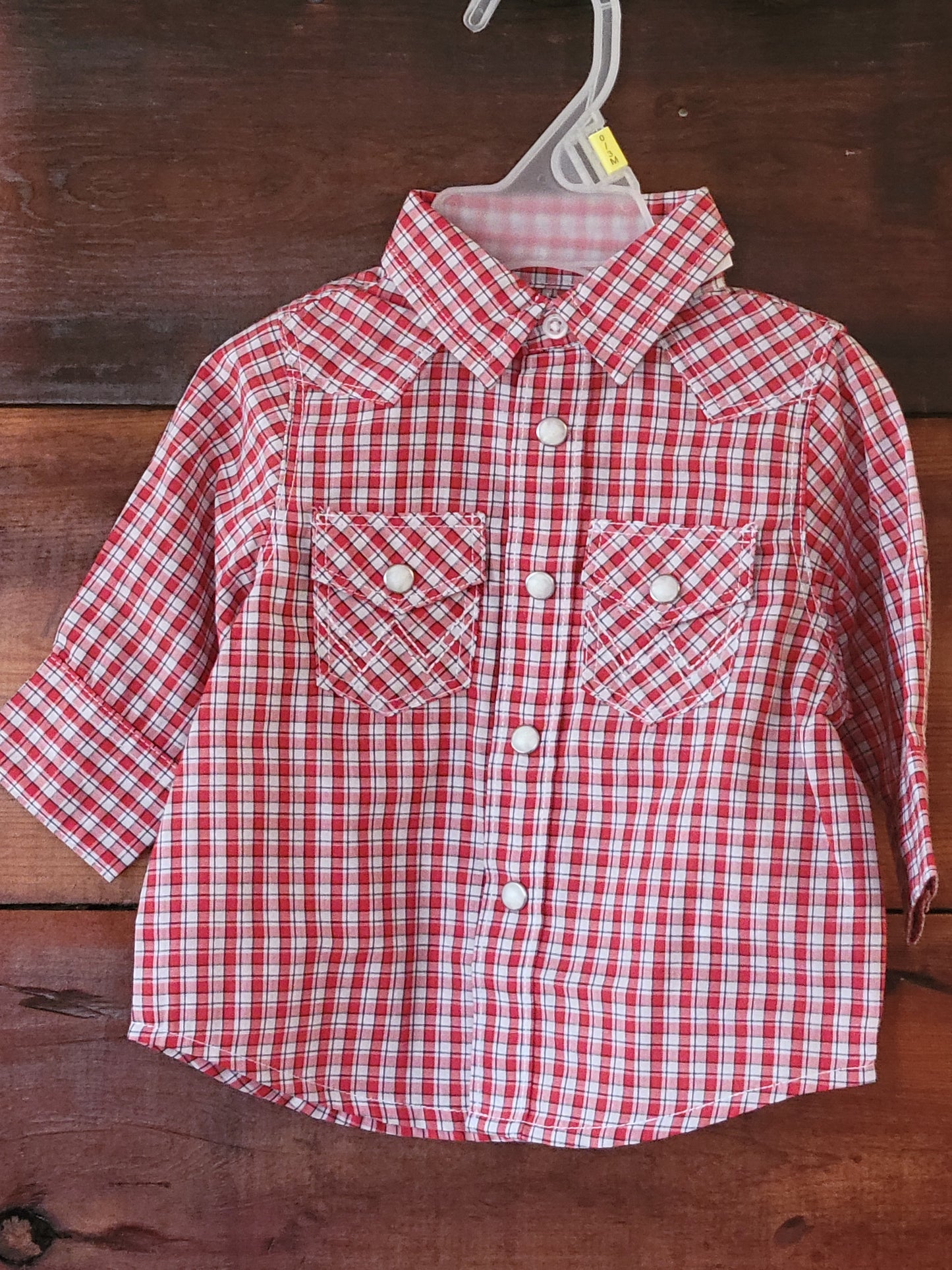 Wrangler Boys Plaid Snap Shirt