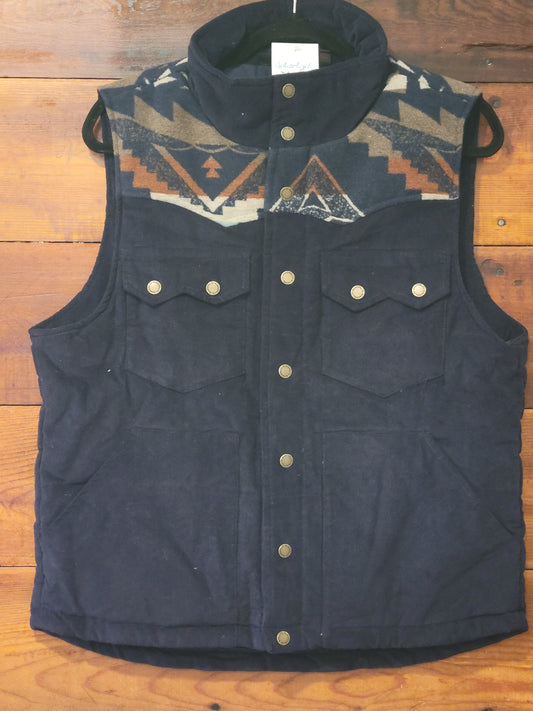 Navy Courdroy Vest