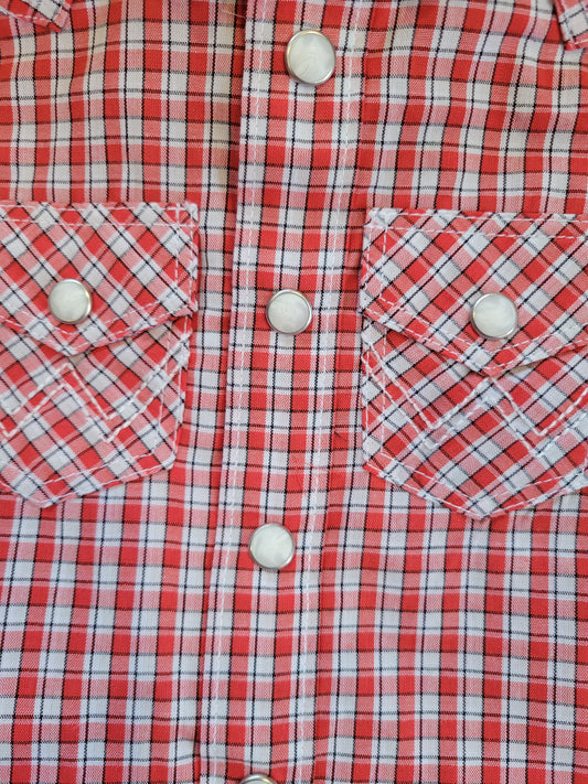 Wrangler Boys Plaid Snap Shirt