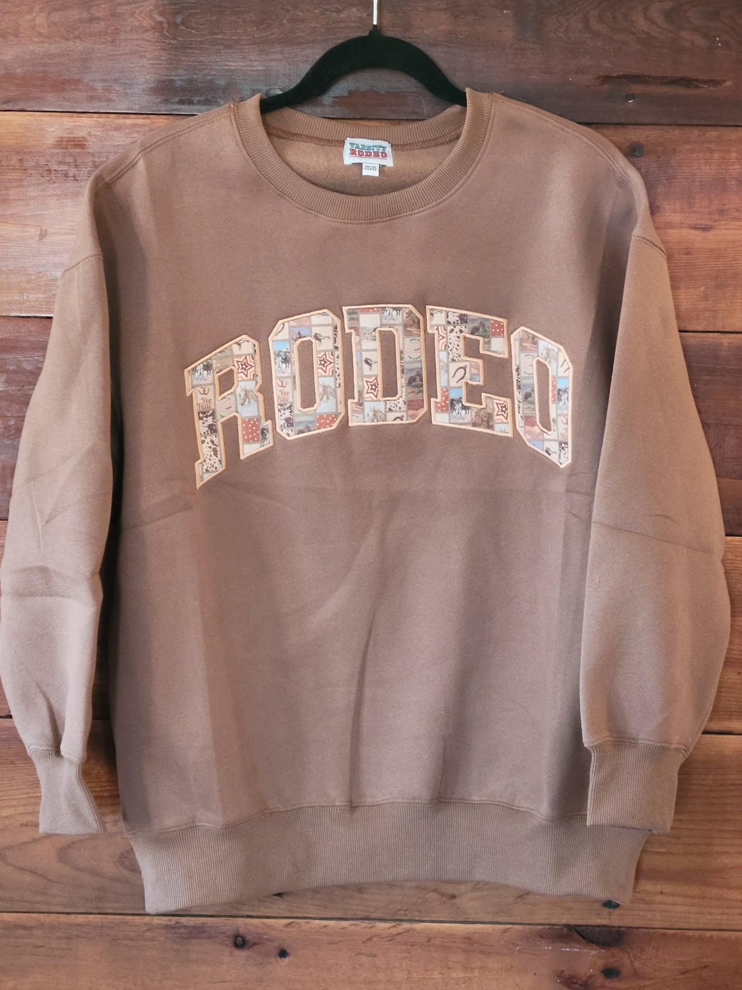 Brown Rodeo Sweatshirt - White Owl Creek Boutique