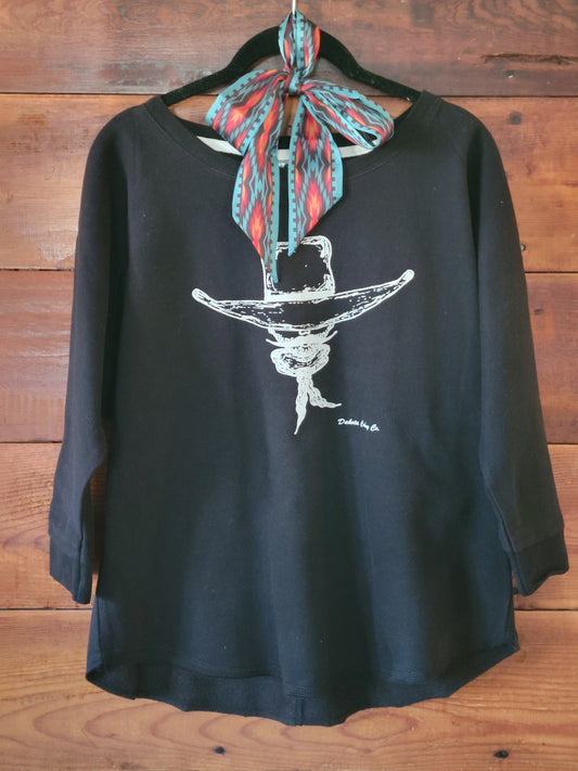 Hickory Black Sweatshirt - White Owl Creek Boutique