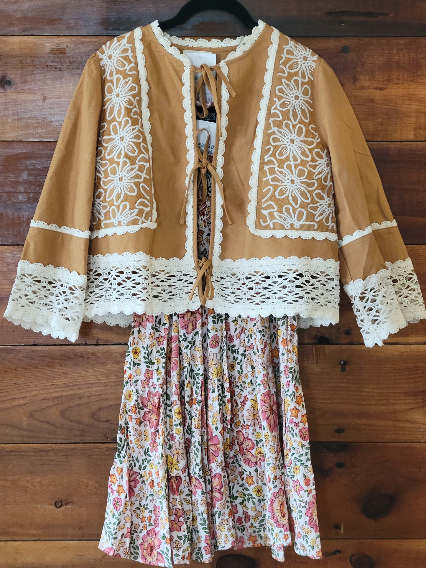 Floral Embroidery Crochet Trim Top - White Owl Creek Boutique
