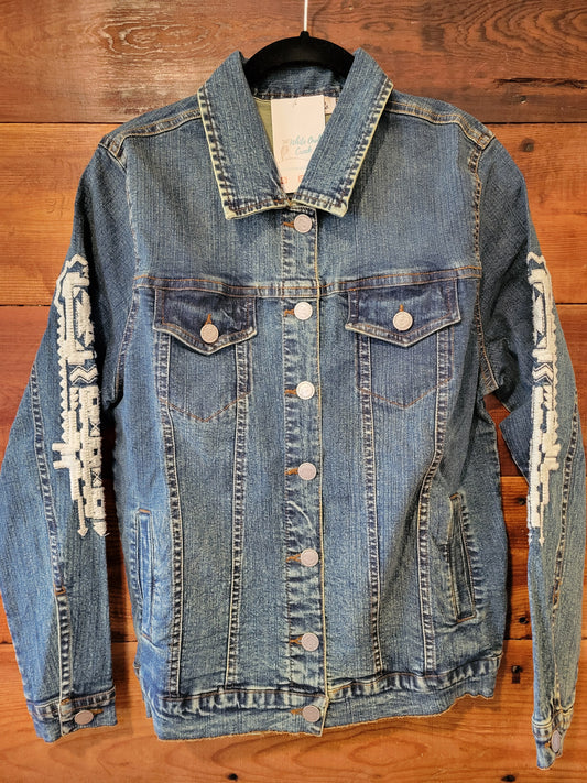 Denim Embroidered Jacket