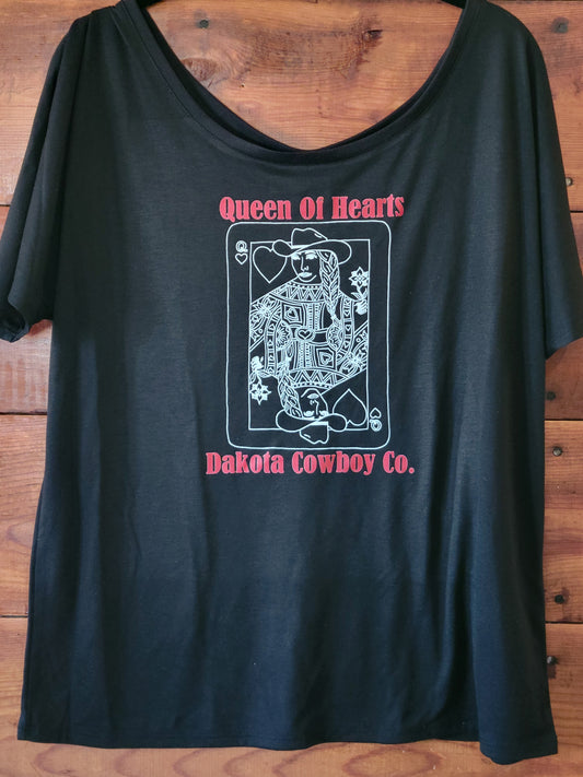 Queen of Hearts Relaxed T - White Owl Creek Boutique