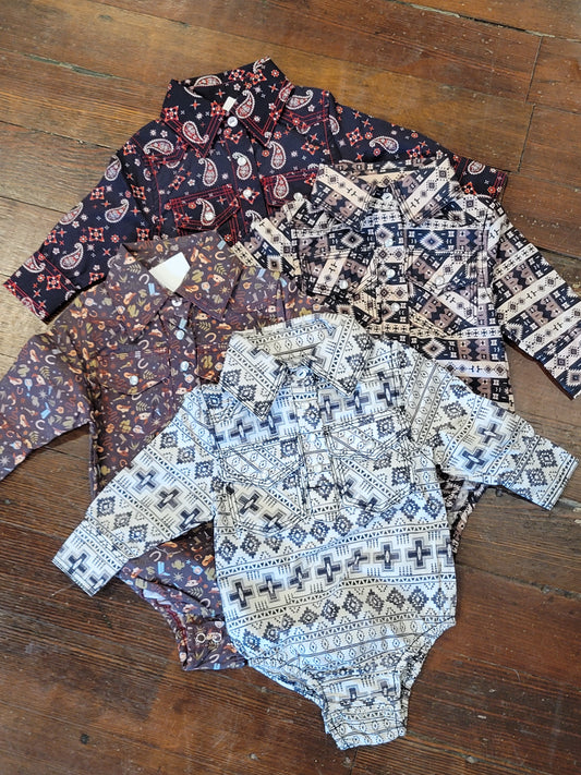 Western Snap Onsie
