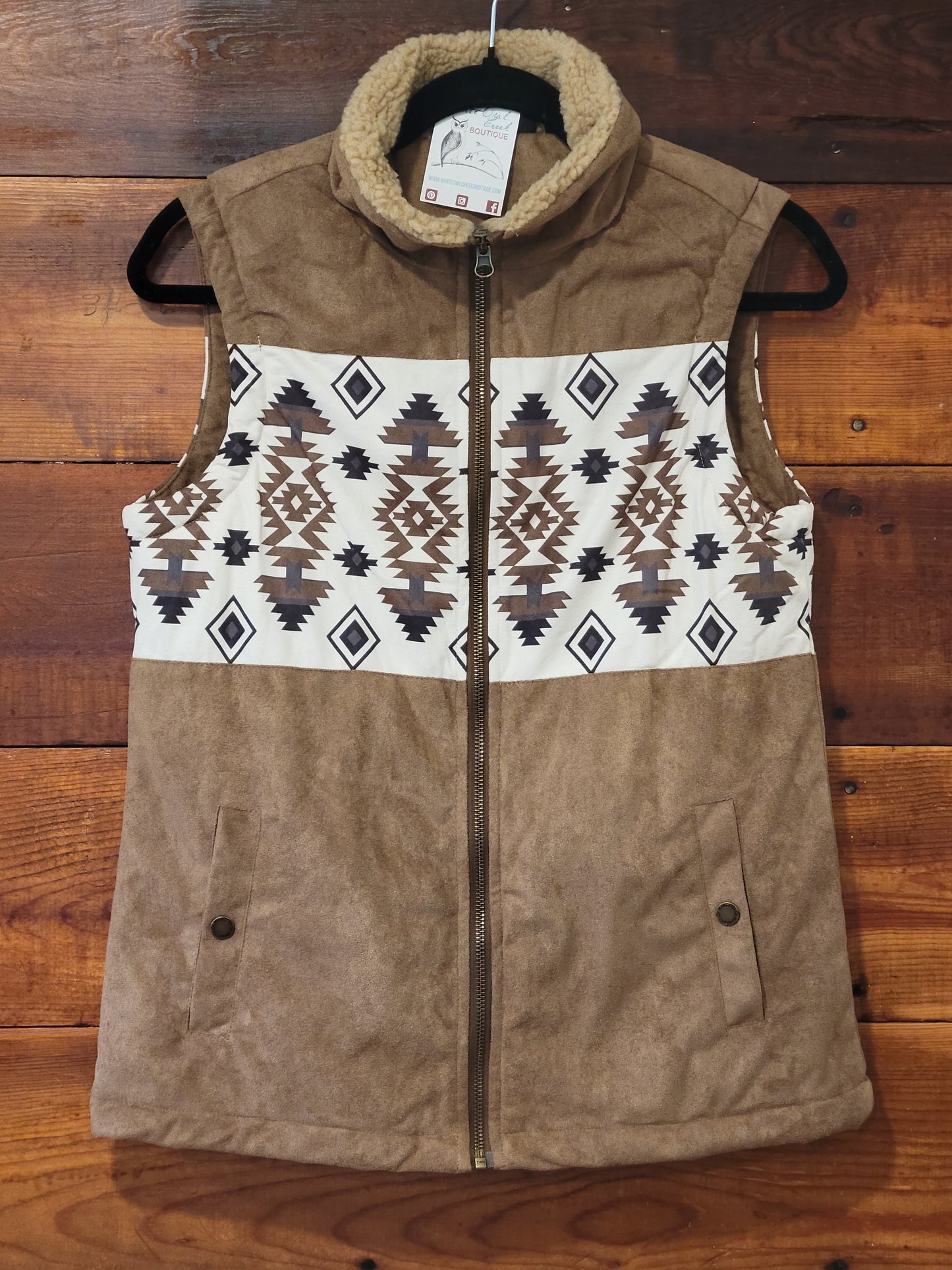 Faux Suede Vest