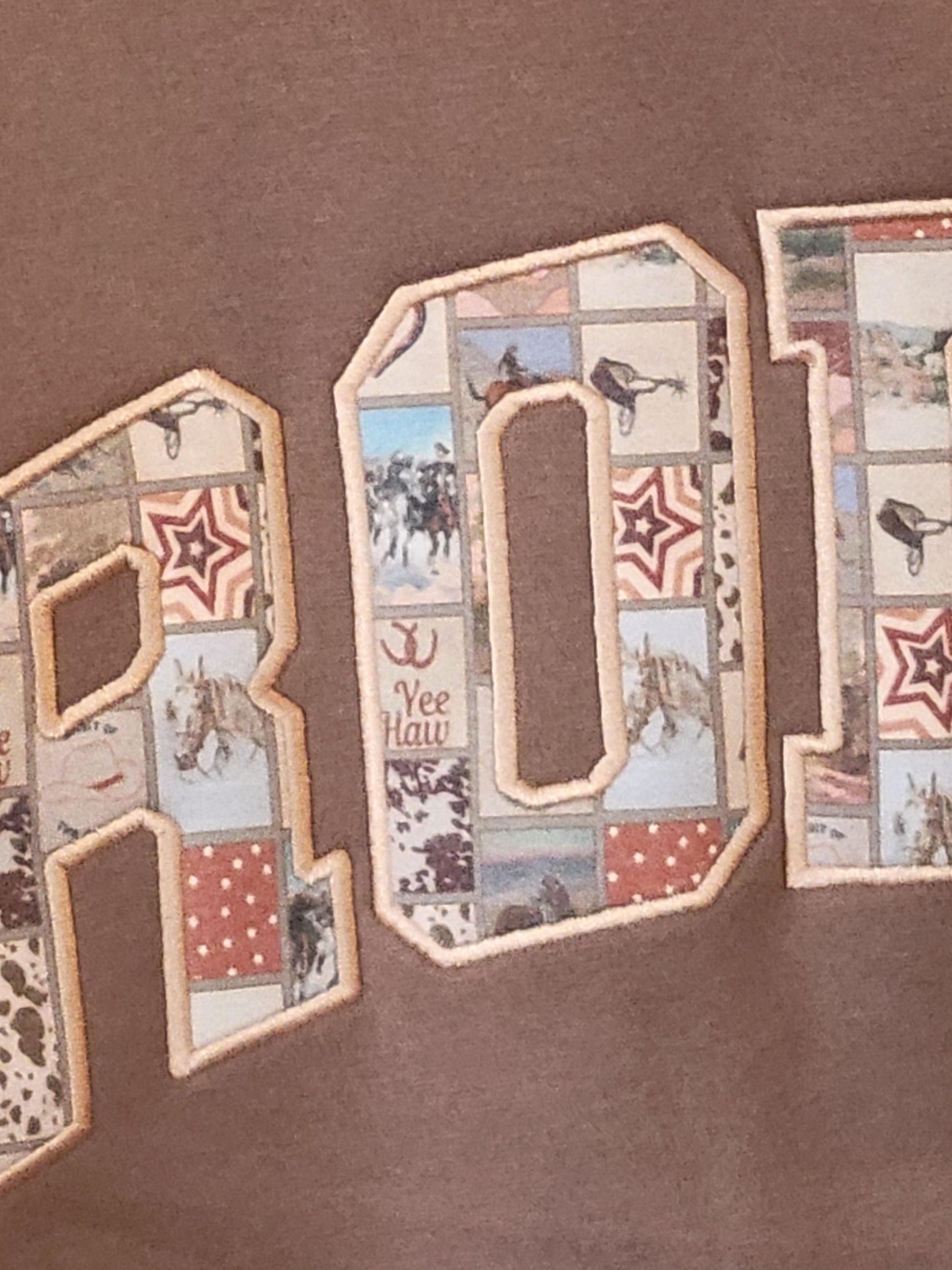 Brown Rodeo Sweatshirt - White Owl Creek Boutique