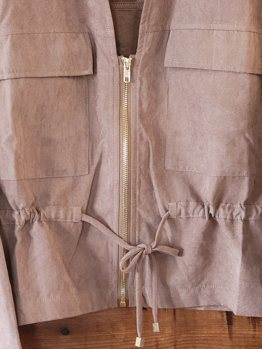 Sahara Drawstring Utility Jacket