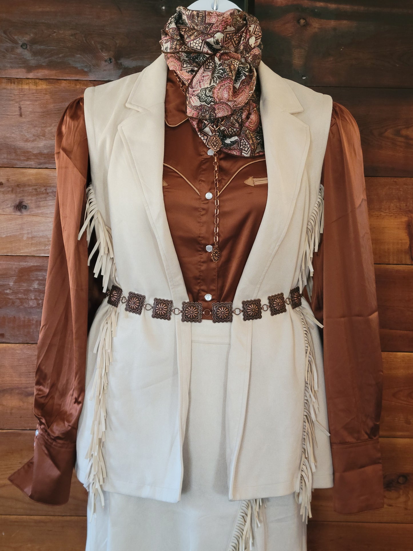 Suede Fringe Vest - White Owl Creek Boutique