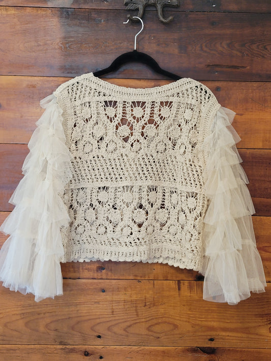 Crochet Crop Cardigan