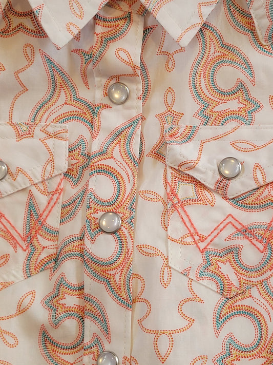 Wrangler Girls Bootstisch Snap Shirt