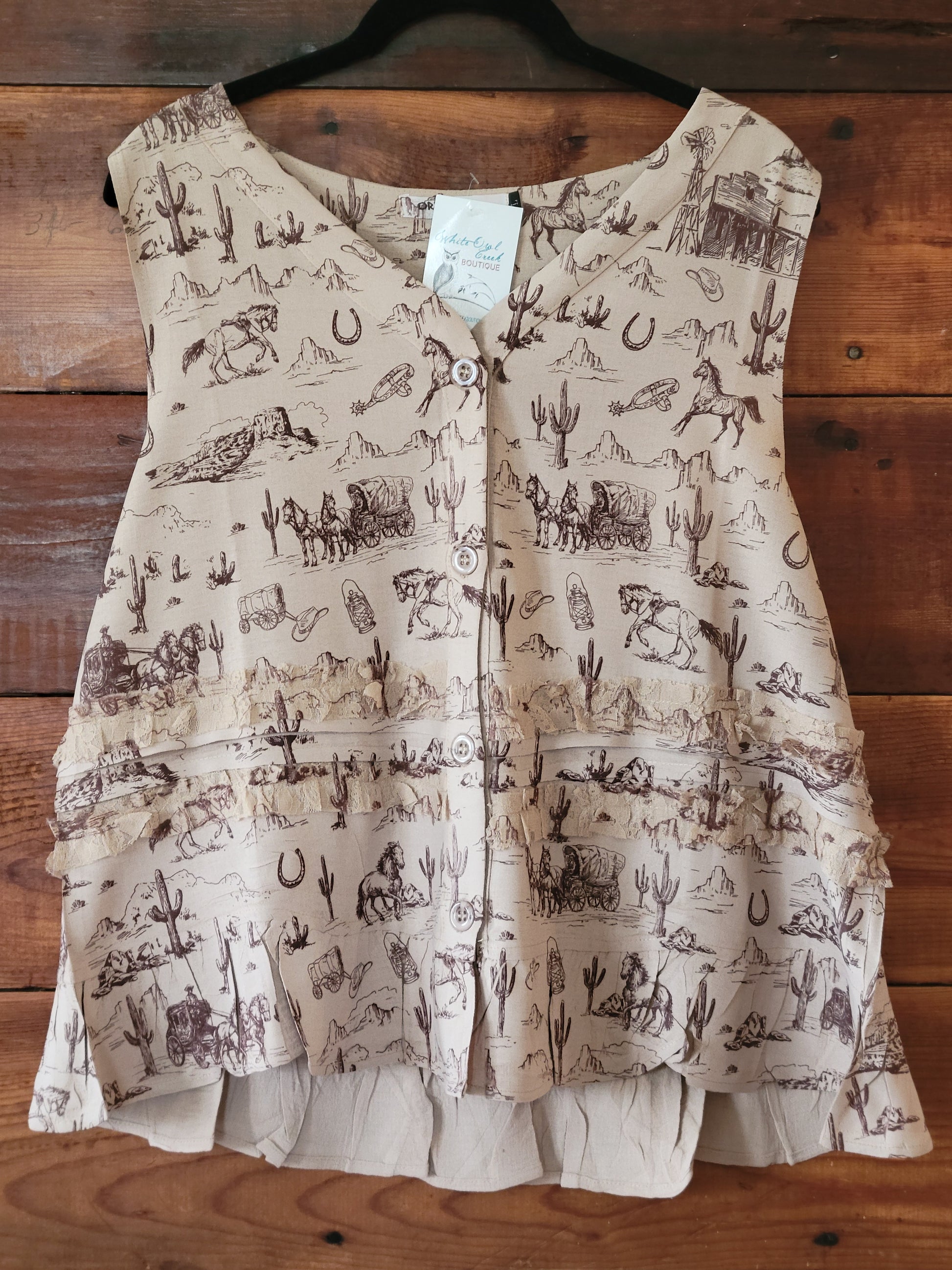 Western Vest - White Owl Creek Boutique