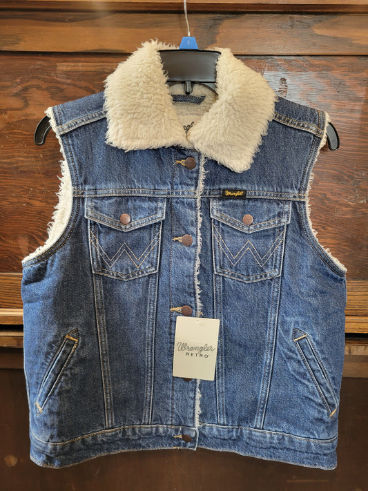 Wrangler Retro® Sherpa Lined Denim Vest