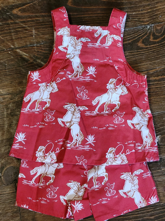 Red Western Tank Set