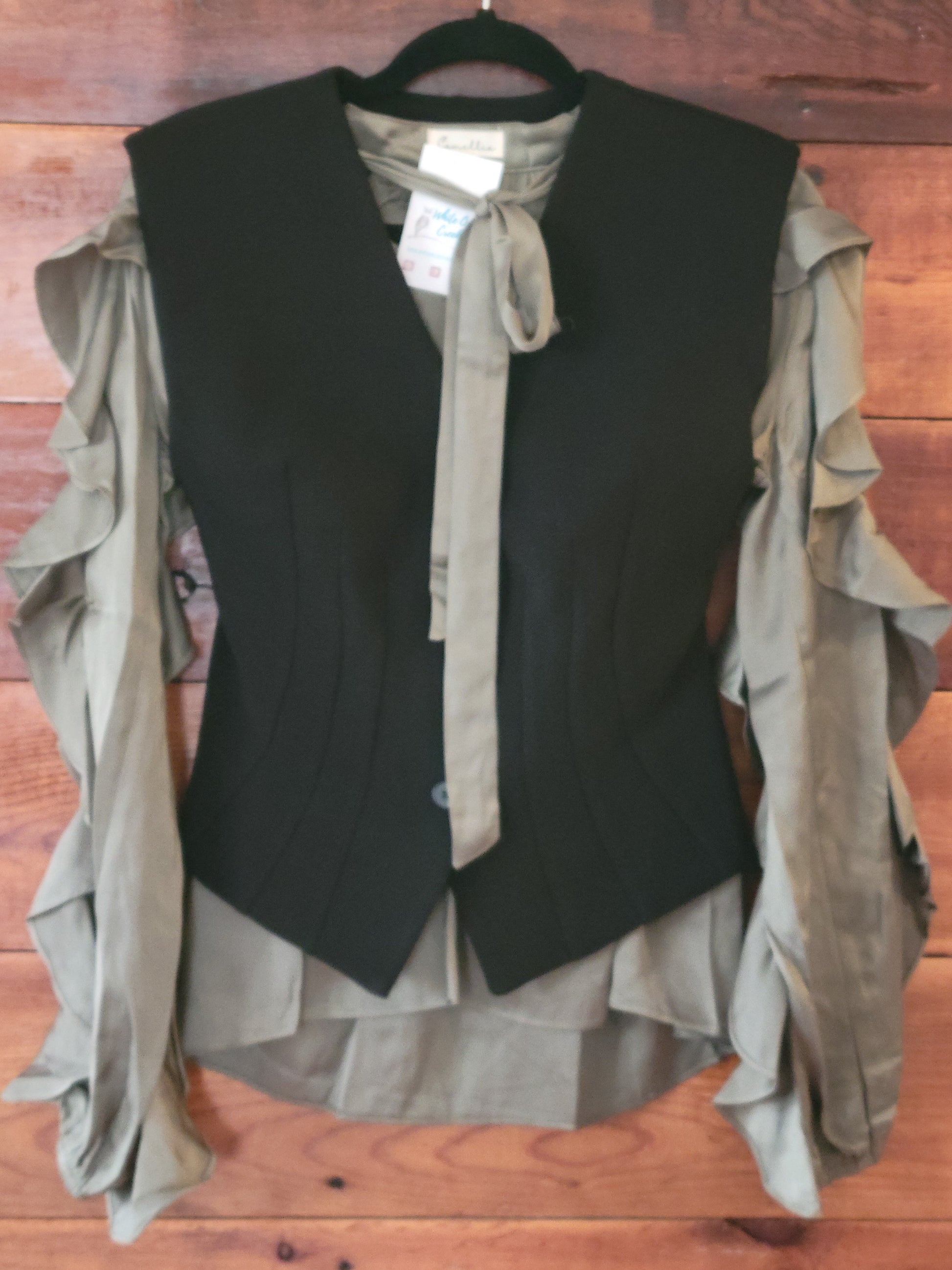Exquisite Ruffled Blouse - White Owl Creek Boutique