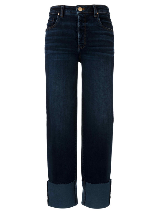 FAY HIGH RISE FAB AB STRAIGHT LEG-ROLL UP RAW
