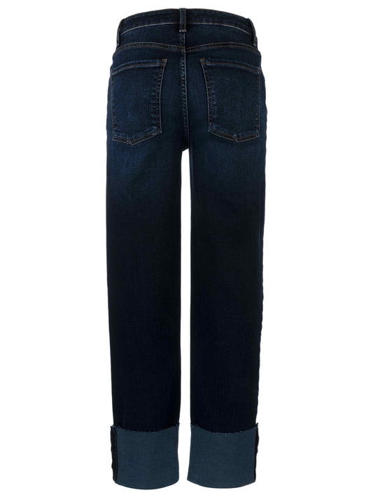 FAY HIGH RISE FAB AB STRAIGHT LEG-ROLL UP RAW