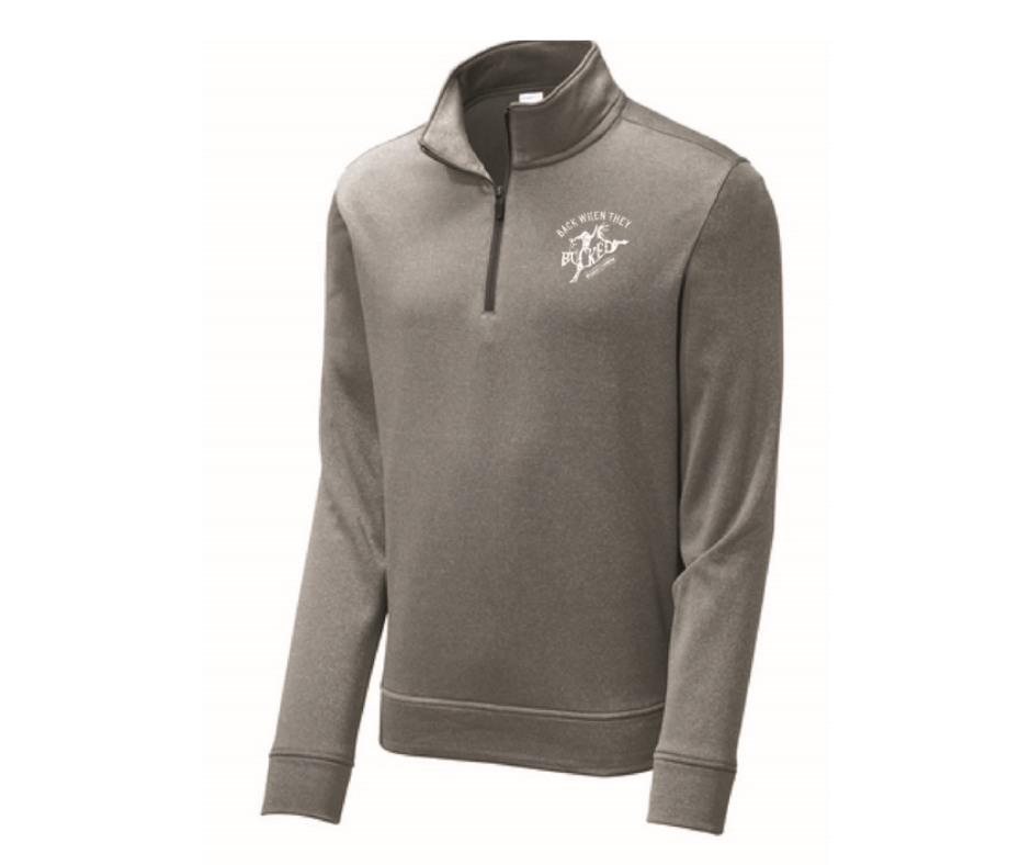 Back When They Bucked 1/4 Zip Pullover - White Owl Creek Boutique
