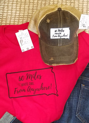 60 Miles from Anywhere Cap - White Owl Creek Boutique